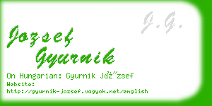 jozsef gyurnik business card